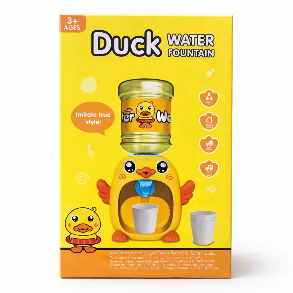Duck Water Dispenser Toy for Kids Sound & Lights 3 Cups