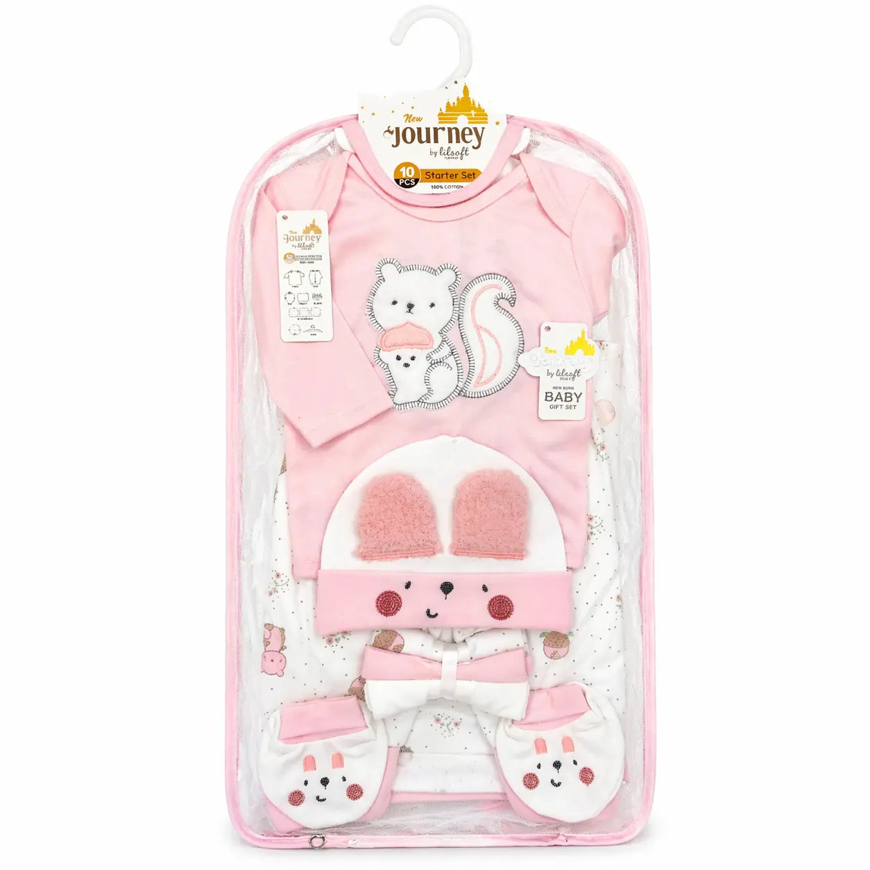IKG Newborn Baby 10 Piece Gift Set Cotton Full Sleeve