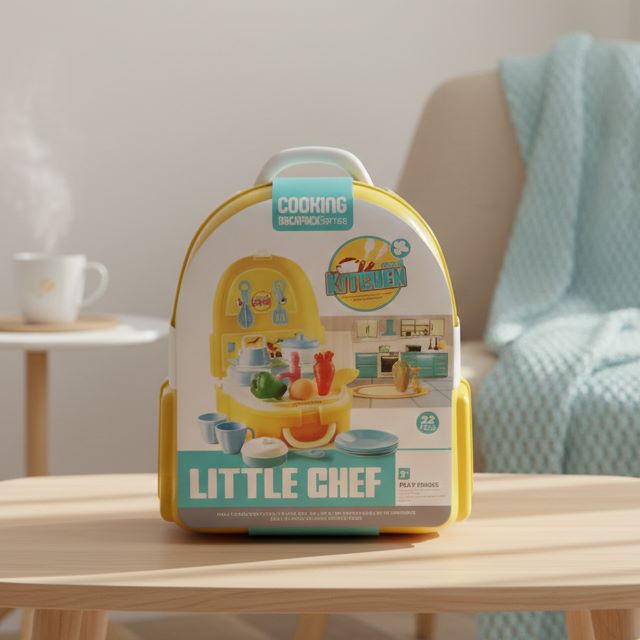 Little Chef Cooking Backpack – 22 Pieces