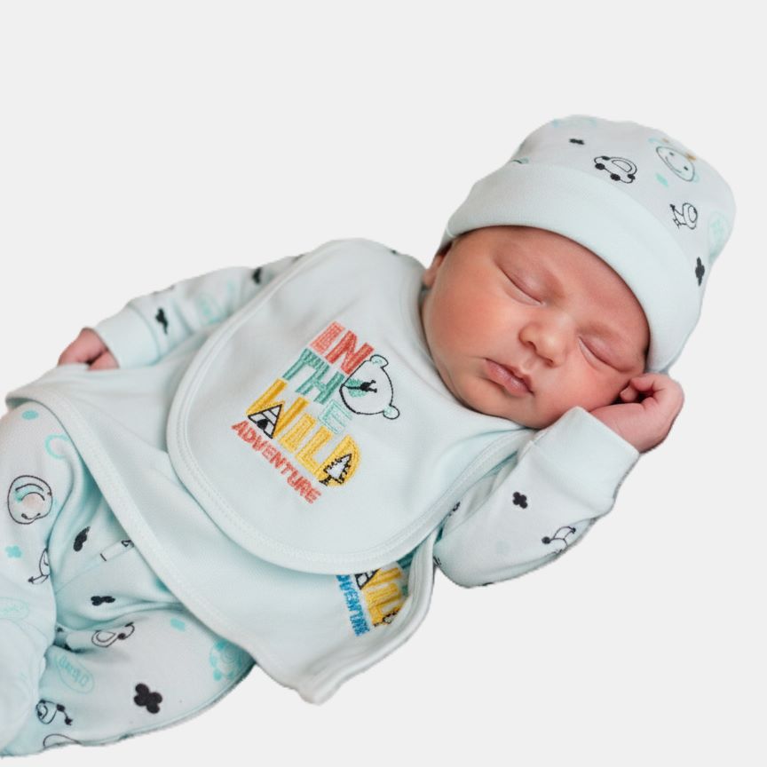 Adventure Newborn Starter Set – Full Sleeves – Round Neck