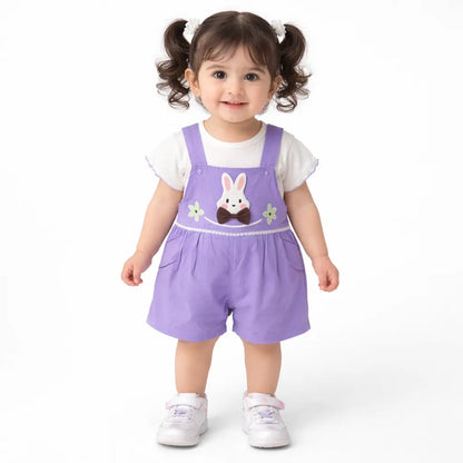 Imported Girls Bunny Top & Romper for Summer 1 to 4Y