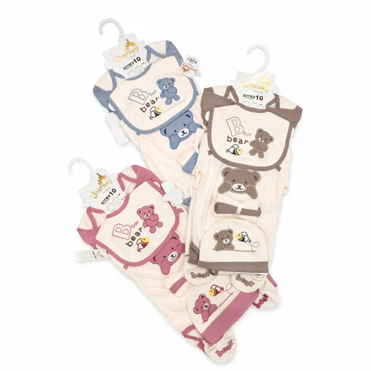 Baby Bear Journey’s Cute Starter Set – 3 Colors – 10Piece