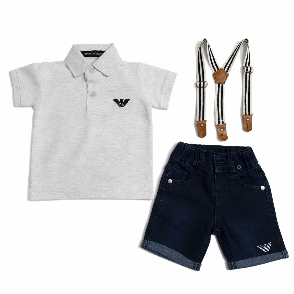 Emporio Armani Inspired Toddler Boy Outfit – 0 TO 24M