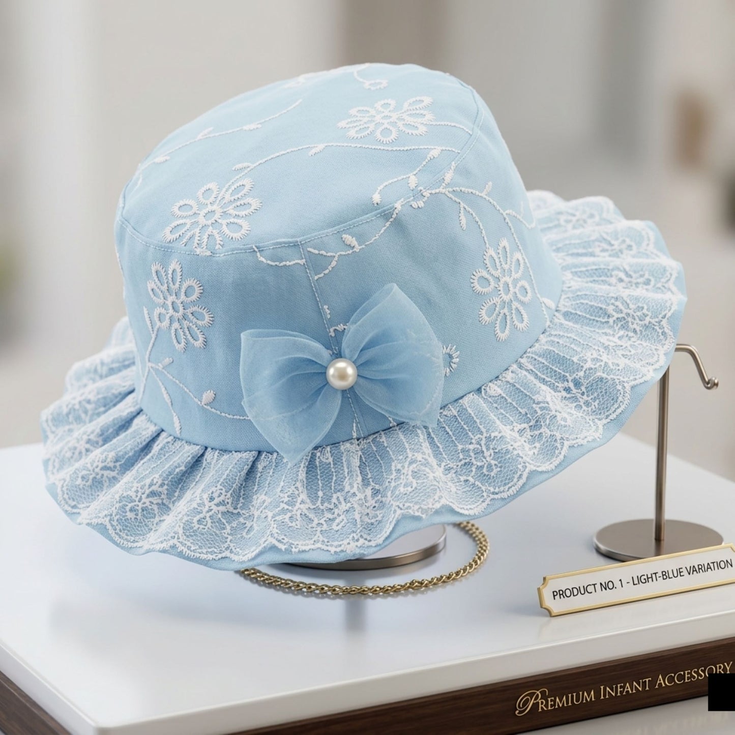 Floral Lace Embroidery Bucket Hat for Summer – 6 Colors