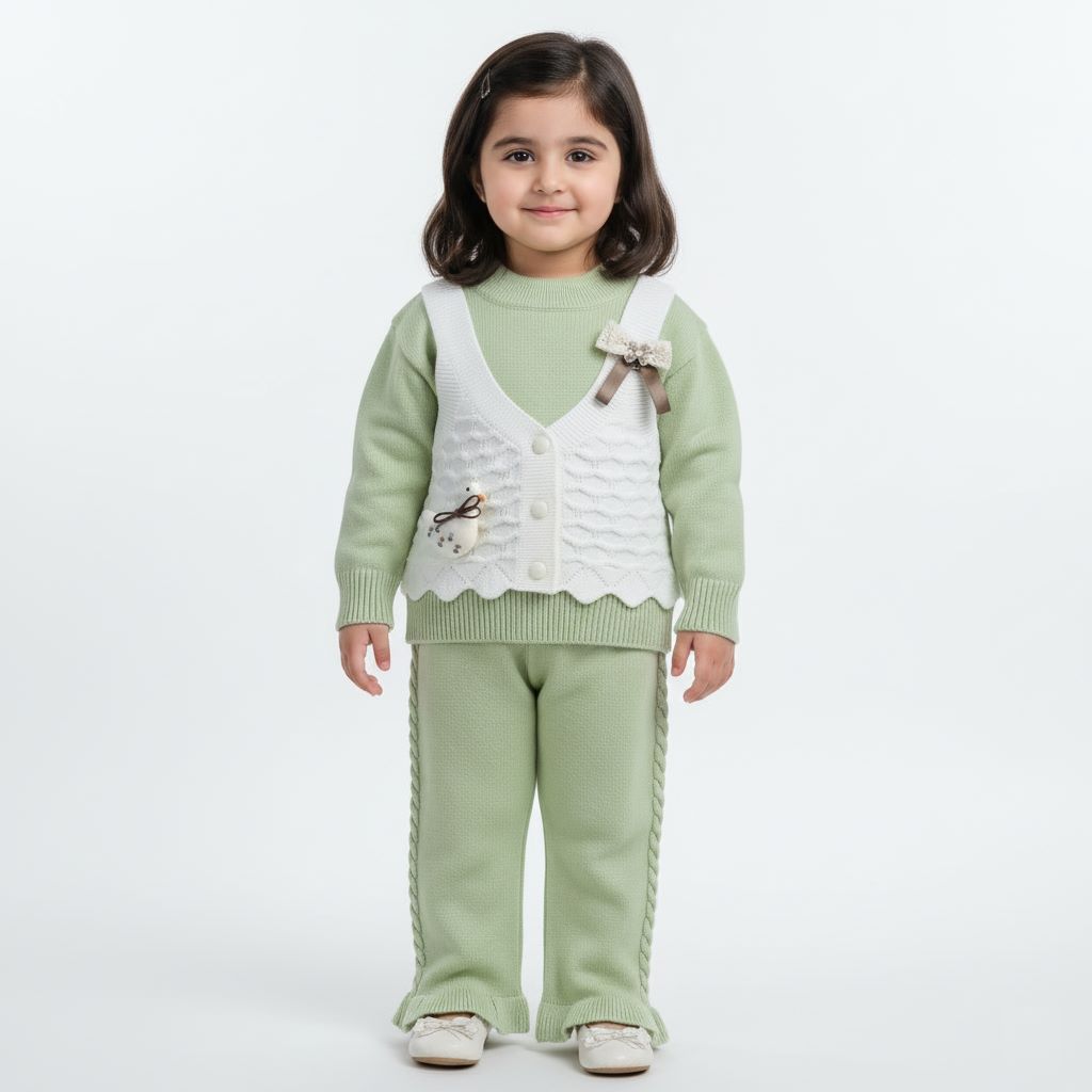 Imported Outfit with Detachable Duck & Bow Clips 18M TO 6Y