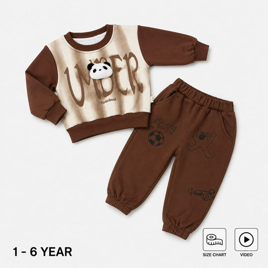 Imported Tracksuit with Panda Patch for Winter