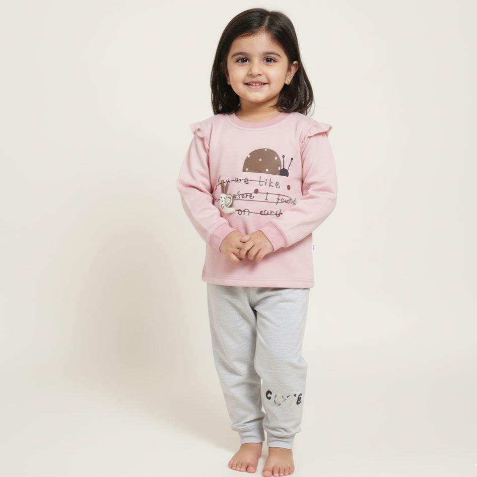 Imported Winter Tracksuit for Girls Ladybug Design