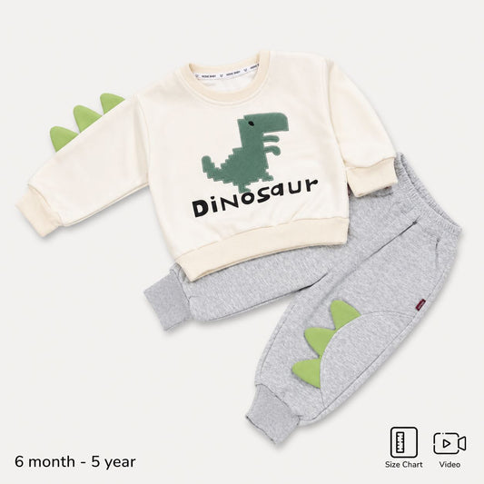 Imported Dinosaur Printed Winter Tracksuit 6M to 5Y