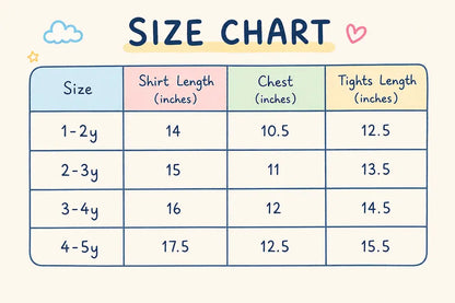 Baby Girls Floral Top & Pants for Summer (Imported) – 1 TO 5Y size chart