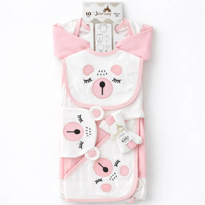 Journey Baby Bear10-Piece Essential Cotton Full Suit Gift Set