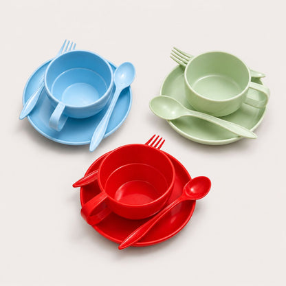Kids Feeding Bowl Set with Spoon & Fork