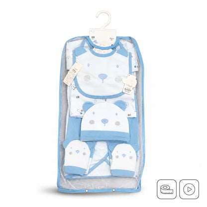 MM Newborn Baby Gift Set 10 Piece Full Sleeve Starter Set