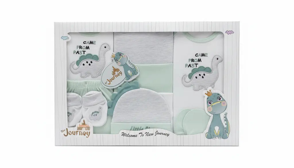 New Journey 10 Piece Baby Boy Dinosaur Gift Set – Very Cute