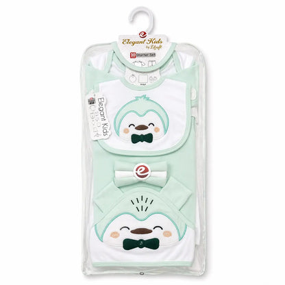 Newborn Baby 10 Piece Starter Gift Set 3 Color Options