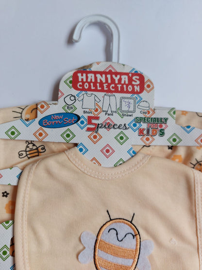 5 Piece Little Bee Newborn Starter Set