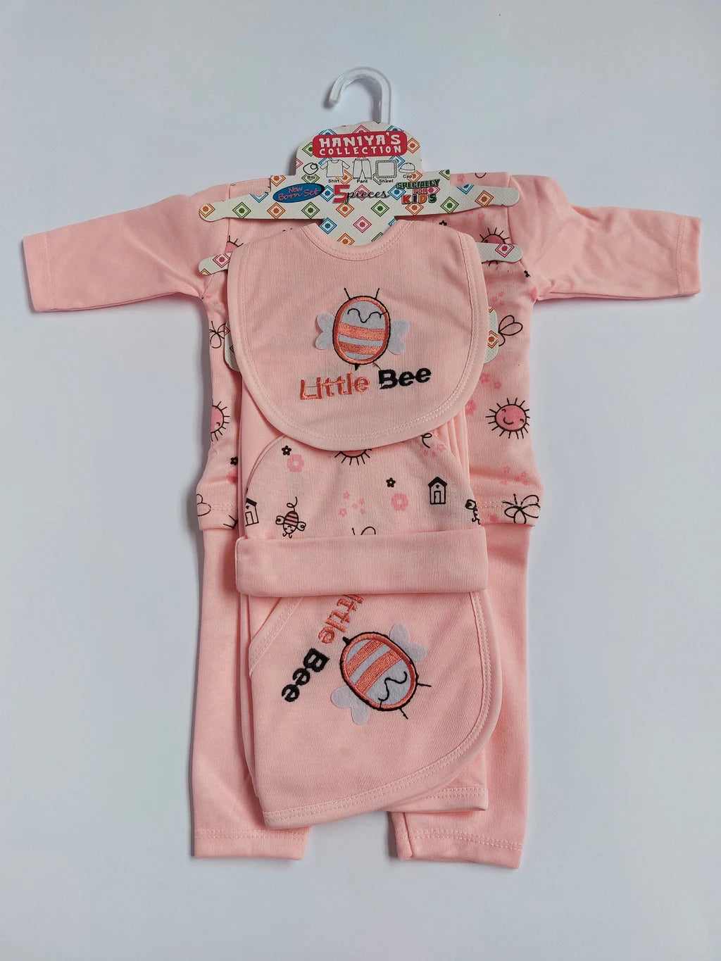 5 Piece Little Bee Newborn Starter Set