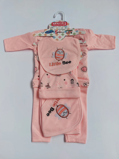 5 Piece Little Bee Newborn Starter Set