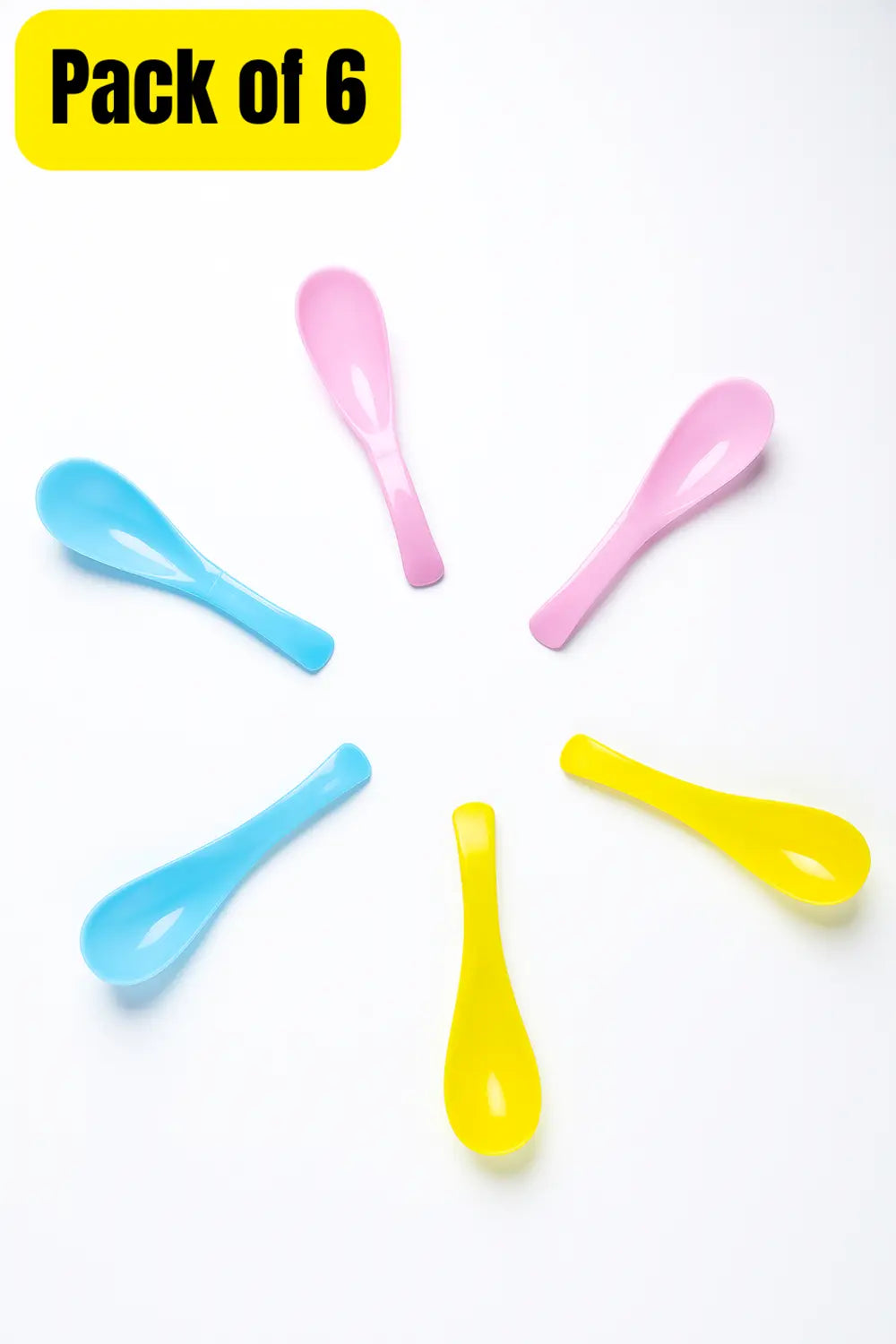 Soup Feeding Spoons Pack of 6 Multicolor