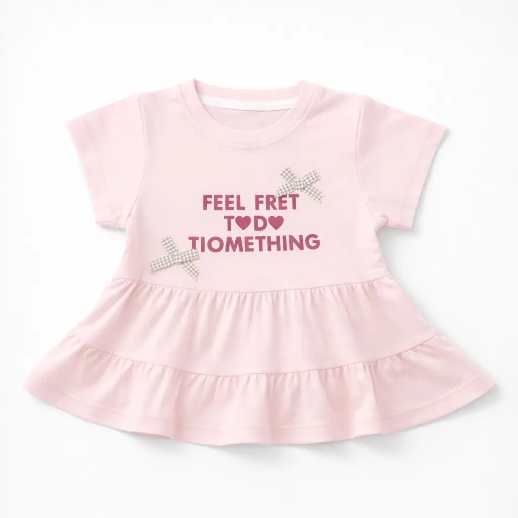 Imported Girls Peplum T Shirt & Shorts for Summer 1 to 5Y shirt