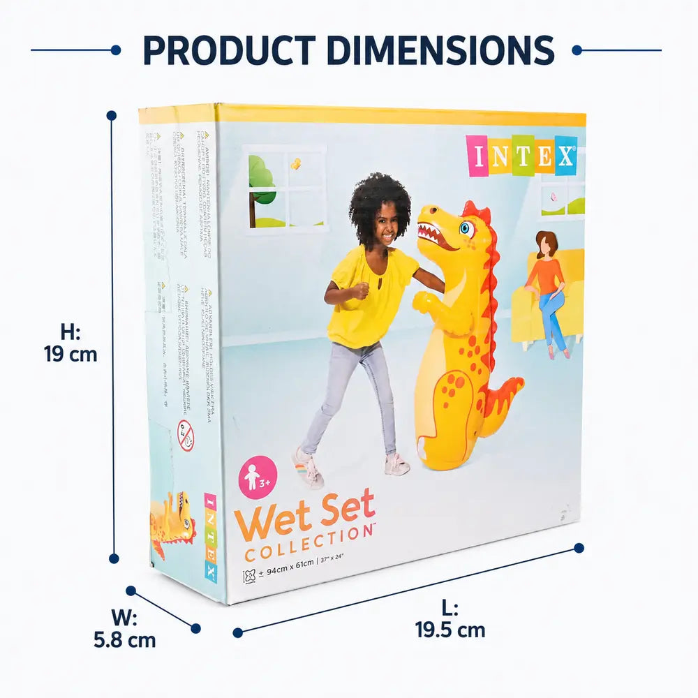 Wet Set Intex Inflatable Dinosaur Punching Bag Toy for Kids