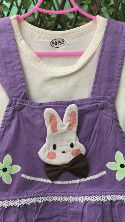Imported Girls Bunny Top & Romper for Summer 1 to 4Y