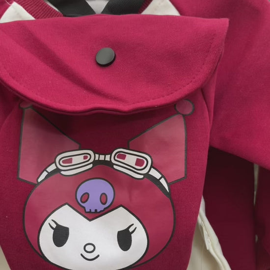 Girls 3 Piece Printed Tracksuit & Back Pack original product video