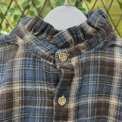 Girls Plaid Shirt Mushroom Denim Outfit original product video