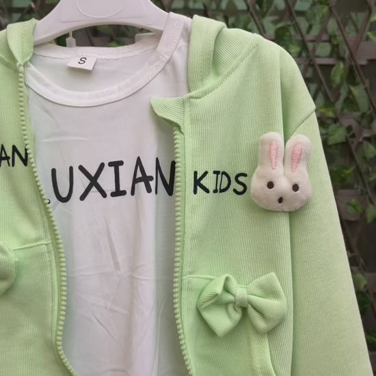 Girls 3 Piece Hoodie Imported Outfit Midseason