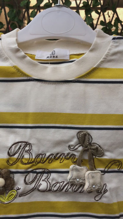 Imported Girls T Shirt & Yellow Shorts for Summer 6M to 3Y