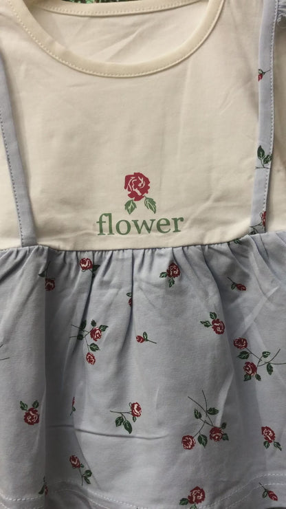 Imported Summer Floral Top & Pants for Girls 1 TO 5Y