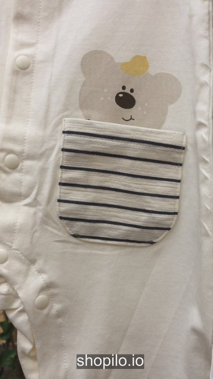 Essen Alle Cotton Romper Imported Pockets Bodysuit 0 to 18M