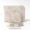 1 Ladies Zip Around Wallet Comes with Long Strap Mini Pocket Size Wallet standing view front image