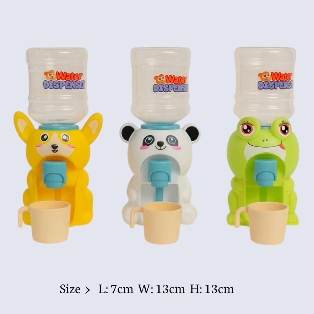 1. Kids Pretend Play Water Mini Dispenser with Cup – Cute Bear, Frog & Panda Shape Toy for Fun Role Play main image (2)