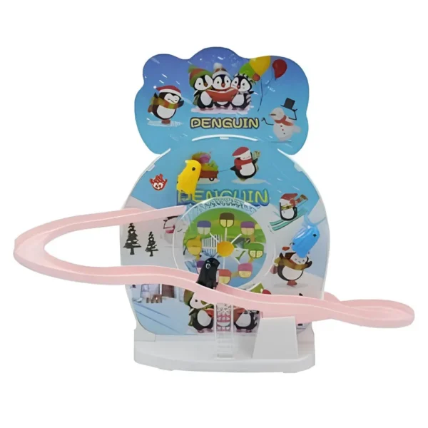 2 Electric Sliding Penguin Track Toy Playset for Kids - Dream Castle Track