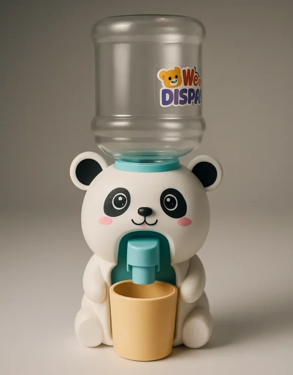 2. Kids Pretend Play Water Mini Dispenser with Cup – white panda