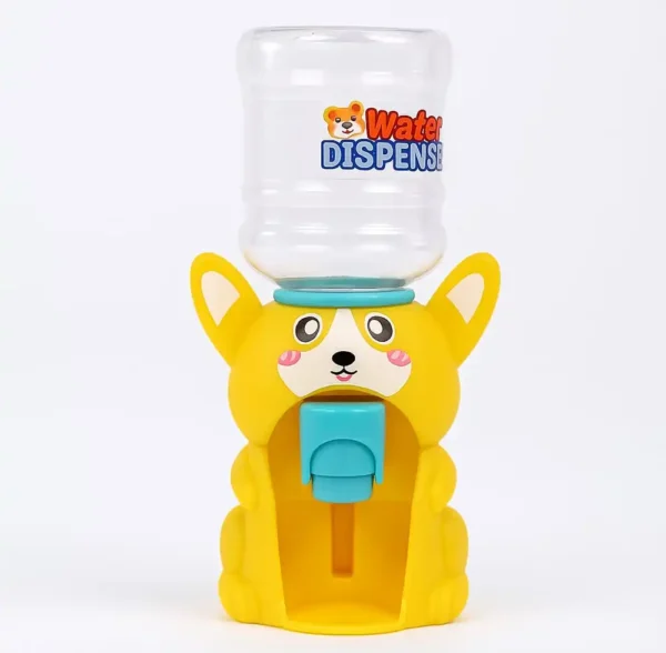 3. Kids Pretend Play Water Mini Dispenser with Cup – yellow bear