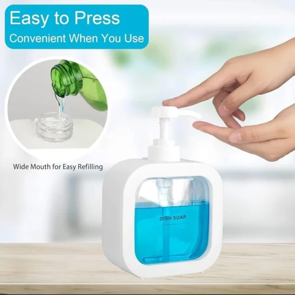 300ml Soap Dispenser Bottles Refillable Shampoo Shower Gel Liquid Soap Container Empty Lotion Bottles Hand Pump Soap Dispenser white color variant