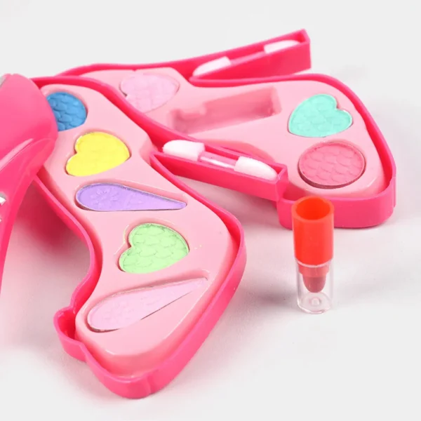 Dream Princess Makeup Kit for Girls Open shoe view lipstick out of the shoe