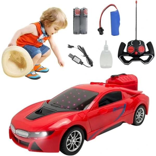 Limit Spray & Smoke Function Rechargeable Remote Control High Speed 3D Famous Car With Lights And Left Right Turn Option 4