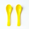 Pack of 6 Premium Baby Soup Feeding pair of Spoons-yellow variant shopilo