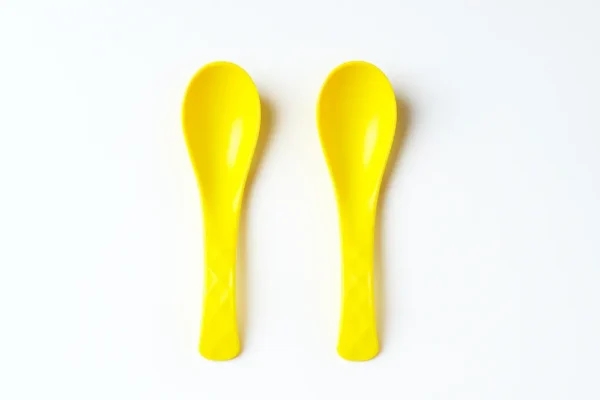 Pack of 6 Premium Baby Soup Feeding pair of Spoons-yellow variant shopilo