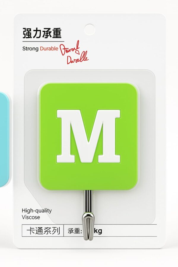 Durable steel wall hooks multipurpose for keys, utensils, and towels, punch and screw free design
