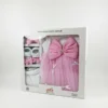 1 Baby Girl Pink Party Dress Newborn to Infant Gift Box 5 pieces 1 size only box view