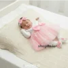 1 Baby Girl Pink Party Dress Newborn to Infant Gift Box 5 pieces 1 size only how it looks