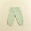 4-Piece Unisex Olive Printed Tracksuit - Adorable 3D Plush Bear Accent pajama