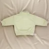 5 Piece Unisex Olive Printed Tracksuit - Adorable 3D Plush Bear Accent jacket backside