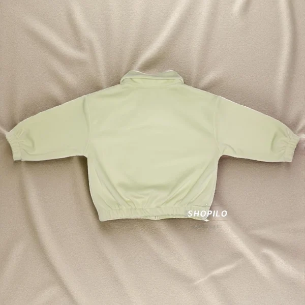 5 Piece Unisex Olive Printed Tracksuit - Adorable 3D Plush Bear Accent jacket backside