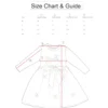 6 Adorable Cotton Blend Frock & Party Dress for Girls – Knee Length - 4 Sizes Beige siz chart and guide