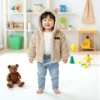 Adorable Flannel Baby Jacket with Hood & Ears – Batman Logo for Boys & Girls featured image how it looks