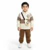 Adorable Imported Tracksuit Set – Lion Cub Theme - 4-Piece how it looks